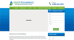 Desktop Screenshot of igotplumbing.com